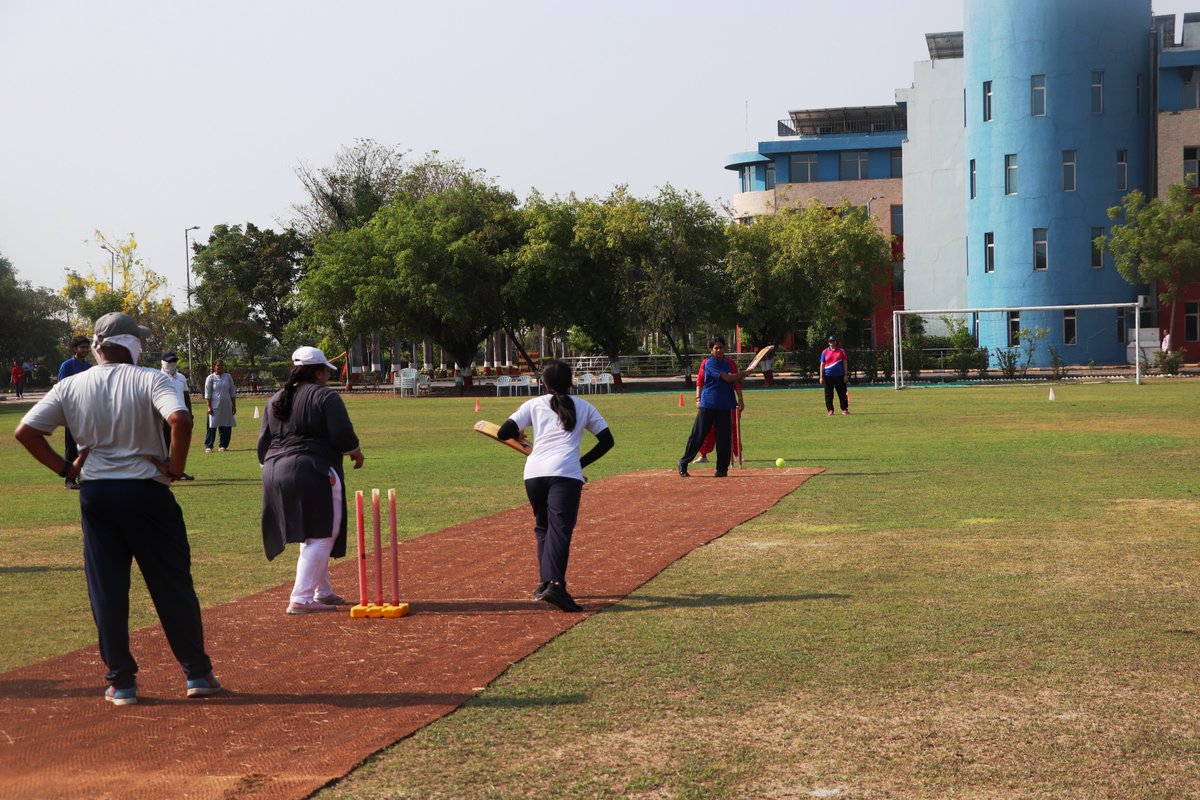 Cricket Fever at TVIS: Teaching Staff vs. Students:

The cricket field turned into a battlefield as our beloved teachers faced off against the energetic students. Amidst cheers and banter, bats swung and balls flew, creating moments of pure sporting joy.