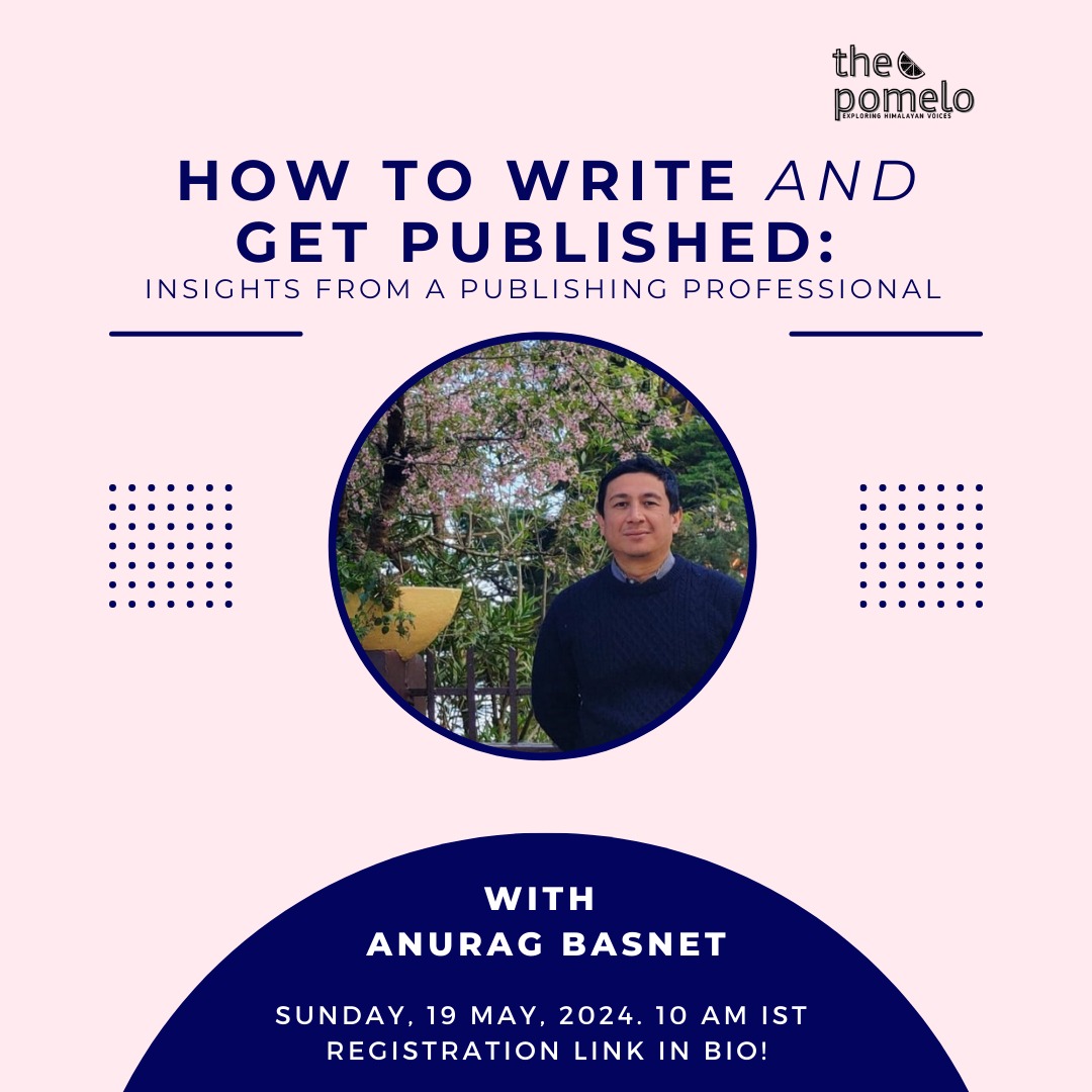 The Pomelo (@thepomelo_) on Twitter photo Are you an emerging writer wanting to get published but unsure where to start? Have you found yourself wondering what lies beyond the act of writing itself?
Join us for an interactive session led by <a href="/AnuragBasnet82/">Anurag Basnet</a> on May 19. Registration link and other information in the bio 💌 Are you an emerging writer wanting to get published but unsure where to start? Have you found yourself wondering what lies beyond the act of writing itself?
Join us for an interactive session led by <a href="/AnuragBasnet82/">Anurag Basnet</a> on May 19. Registration link and other information in the bio 💌