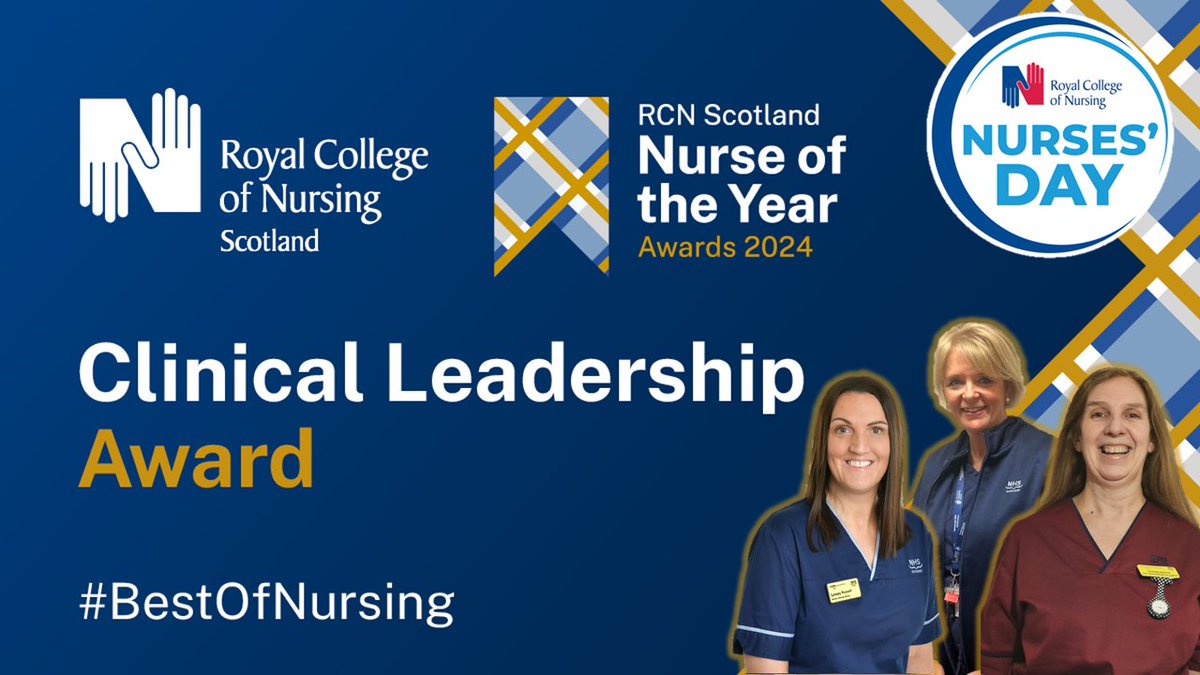 RCNScot's tweet image. Meet Fiona, Lynsey and Shona, our clinical leadership finalists. Find out more about these exceptional clinical leaders who, by inspiring others, have made a significant difference to service delivery and quality of care 
bit.ly/49lcaLY 
#NursesDay