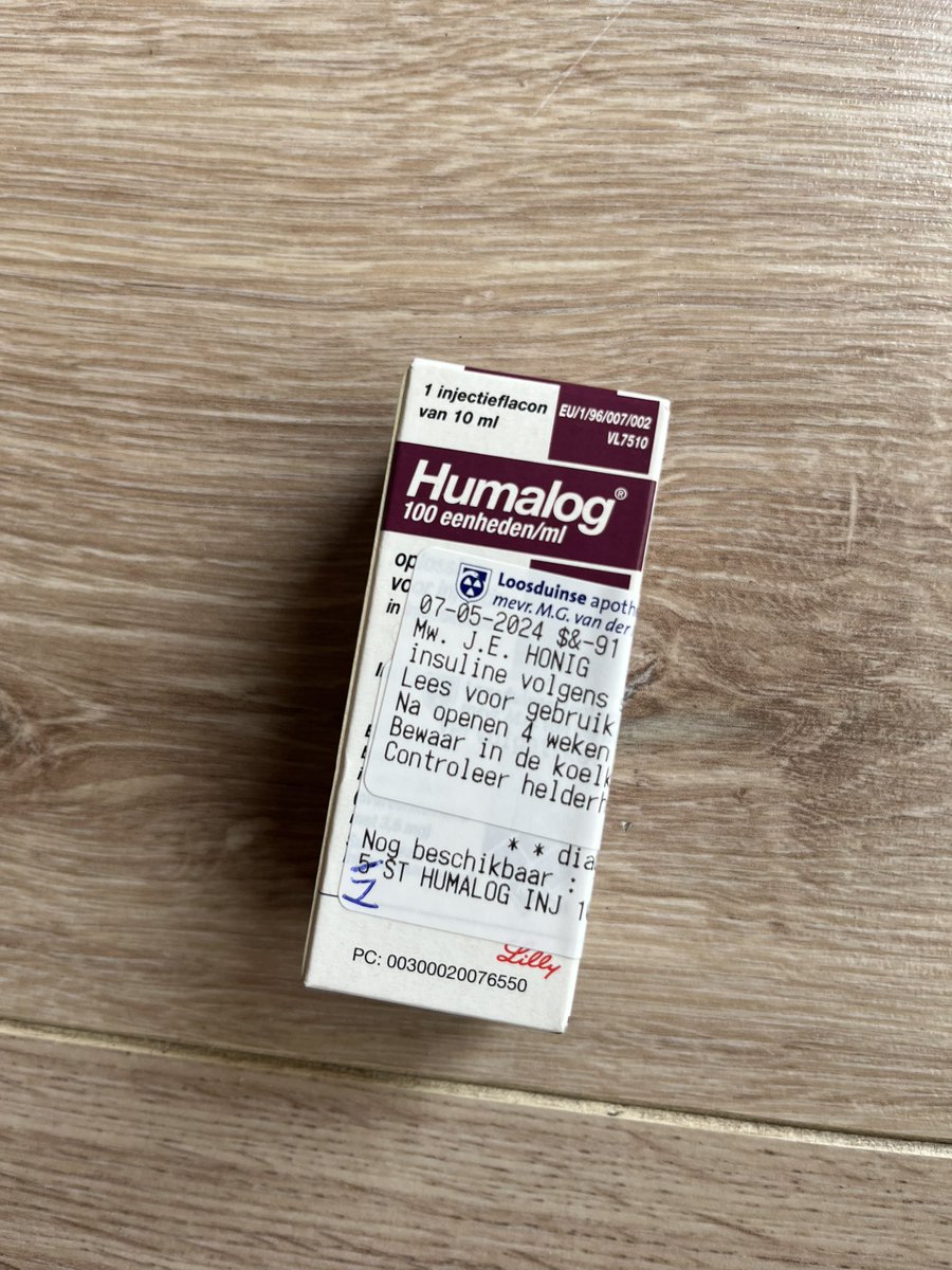 HonigJudith's tweet photo. Het is de apotheek gelukt om 1 flacon #Humalog te vinden. Hopelijk is het probleem snel opgelost maar hoor nu dus 10 dagen respijt. #medicijntekort #T1D #Diabetes https://t.co/raoOnh1Ucn
