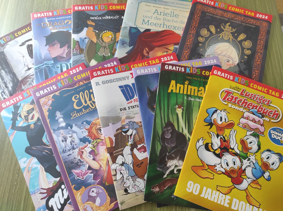 Enti_Ducky's tweet photo. Es ist #Gratiscomictag und es ist für Klein und Groß etwas dabei! Also unterstützt den Comicladen eures Vertrauens, sucht euch was Schönes aus und kauft auch den ein oder anderen Band. 🙂 https://t.co/cBwKQmmJqL