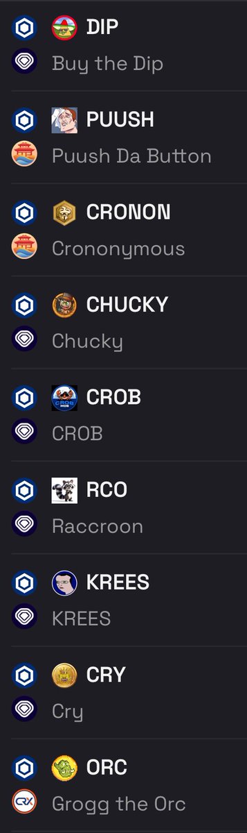 Listen up DEGENS!! My bags are full!! I will look at my memecoin portfolio next year and I believe we all party on my boat! 😎 WAGMI, LFG, SEND IT! 🔥🚀😎 #CROfam #MemeCoinSeason2024 #FFTB ☑️ $DIP ☑️ $PUUSH ☑️ $CHUCKY ☑️ $CRONON ☑️ $CROB ☑️ $RCO ☑️ $KREES ☑️ $CRY ☑️ $ORC