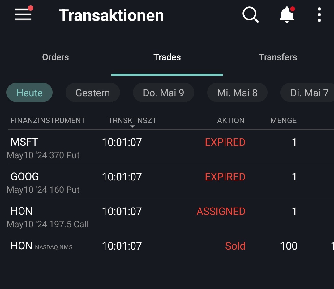 Brandgut's tweet image. Samstag heißt; #Optionen verfallen-
Heute #Microsoft, #Google und #Honeywell im Wert von 187€ 🌱

$HON bekam ich anfang April angedient, und heute pari wieder ausgebucht.
Das geschlossene Wheel (wenn man so sagen will) brachte 348$.

#OptionsTrading #Optionsselling #FinX