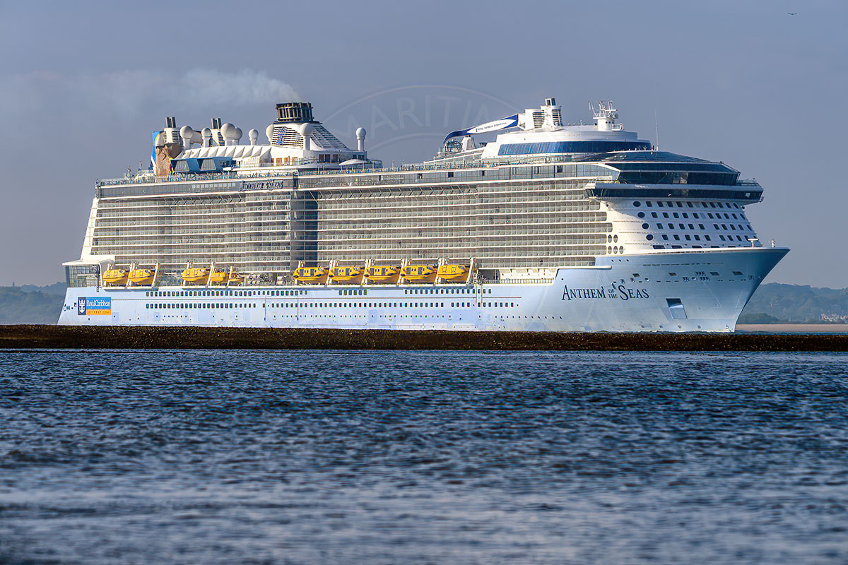 Anthem of the Seas (@RoyalCaribbean) back at @ABPSouthampton for 2024 cruise season. #cruisenews #southampton
