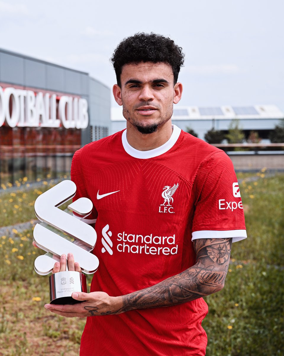 Luis Diaz Crowned Liverpool's Standard Chartered Men's Player of the