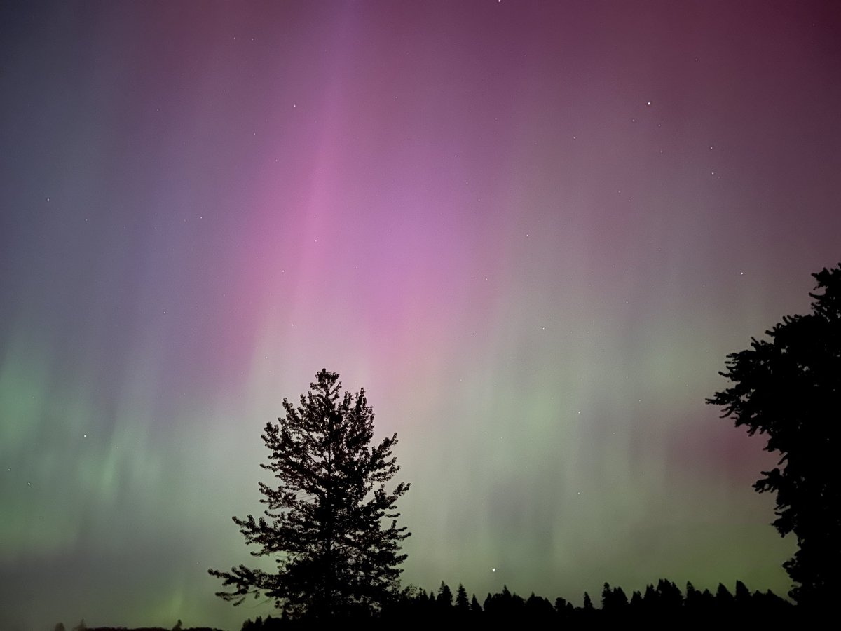 morksgirl's tweet photo. NE Portland, OR and SE Washington #aurora https://t.co/rA23BsLNE1