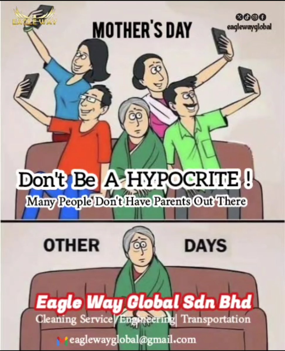 Don't be a HYPOCRITE !!
#eaglewayglobal 
#eagleway 
#mothersday 
#Mothersday2024 
#mothersdayspecial