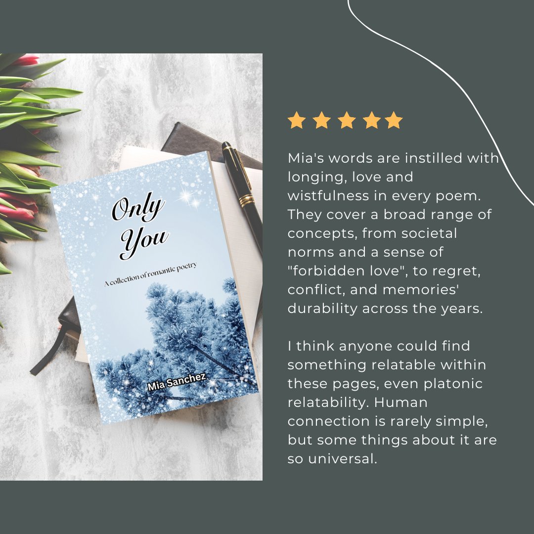 Always looking for new readers for my #sapphic poetry book, Only You!

- Sapphic themes
- Emotional and romantic poems
- #kindleunlimited books
- short yet sweet collections

#booktwt #bookrecs #sapphic #poetry #POEMS #readersoftwitter
