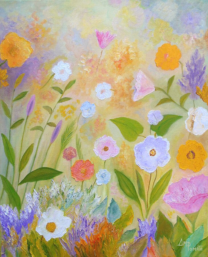 This is my new painting 'Bloom To Shine'.