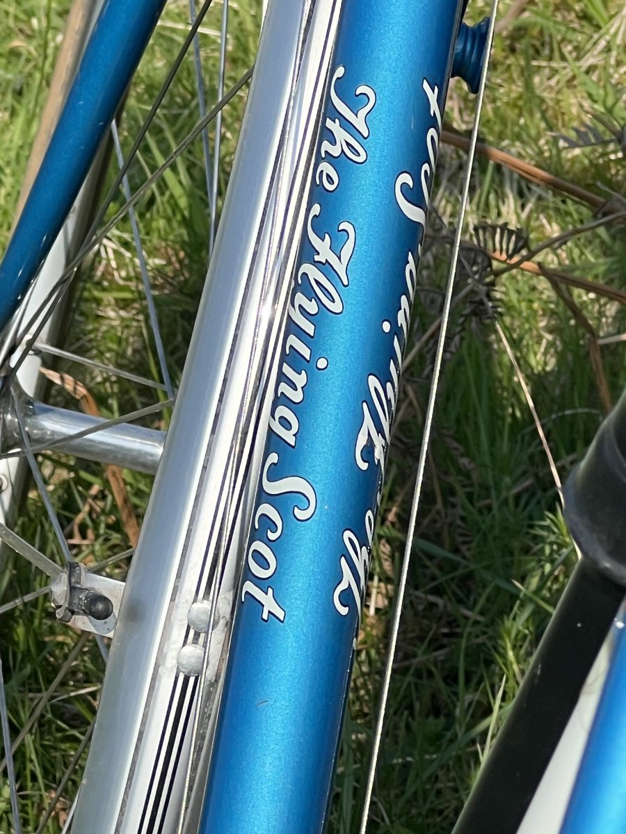 Paint by Mercian, 2009.Frame by Rattray, 1953.