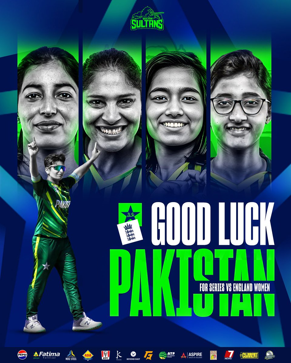 Good luck to the 🇵🇰 Women’s Team for the series against England! 🙌 #SultanSupremacy | #ENGWvPAKW