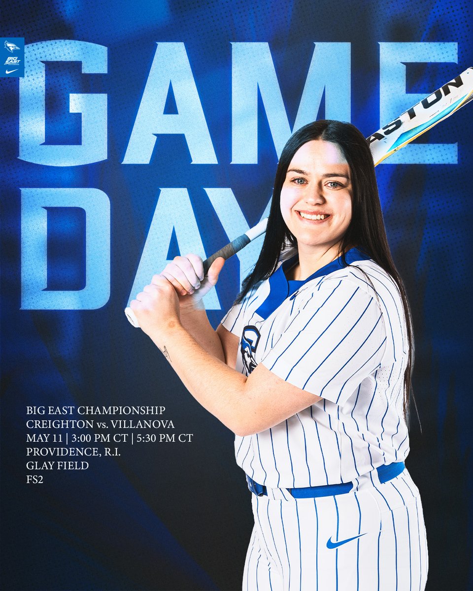 IT'S CHAMPIONSHIP SATURDAY‼️

🆚Villanova
⏰ 3:00 p.m. CT
📍Glay Field (Providence, R.I.)
📺FS2
🔗linktr.ee/bluejaysoftball
#GoJays