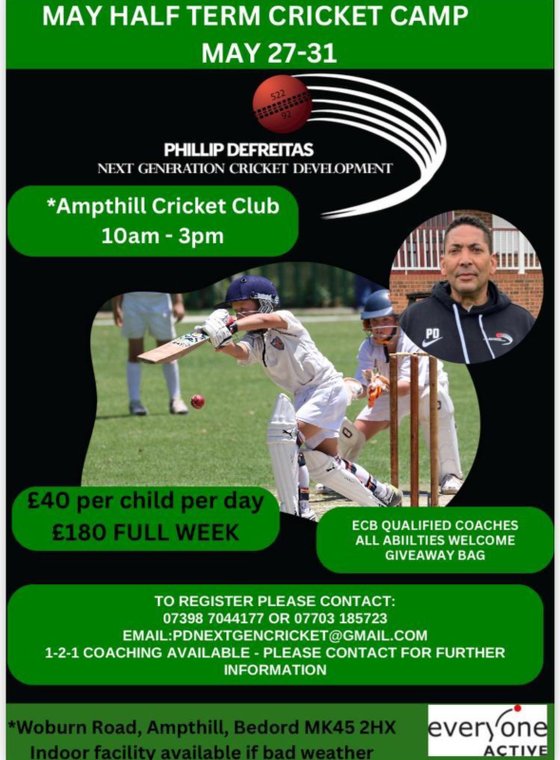 Phillip DeFreitas Half Term Cricket  Camp at ATCC #Pitchero
ampthilltowncc.co.uk/news/phillip-d…
