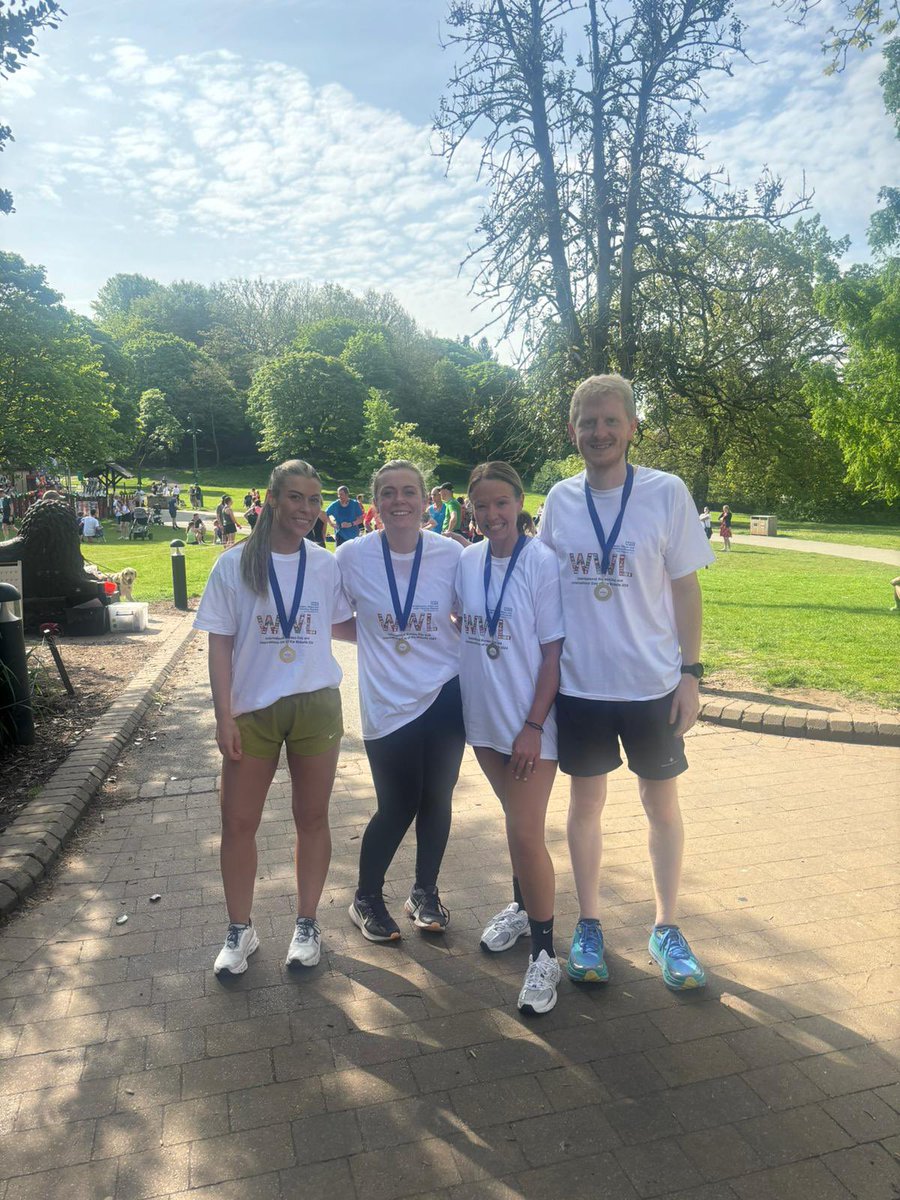 So proud of these champs representing team ED @wwl_ecc @WWLNHS at todays nurses day park run @parkrun superb job 🏃🏆 @Amandaahmed2 @murph_bongo @RebeccaSomers10