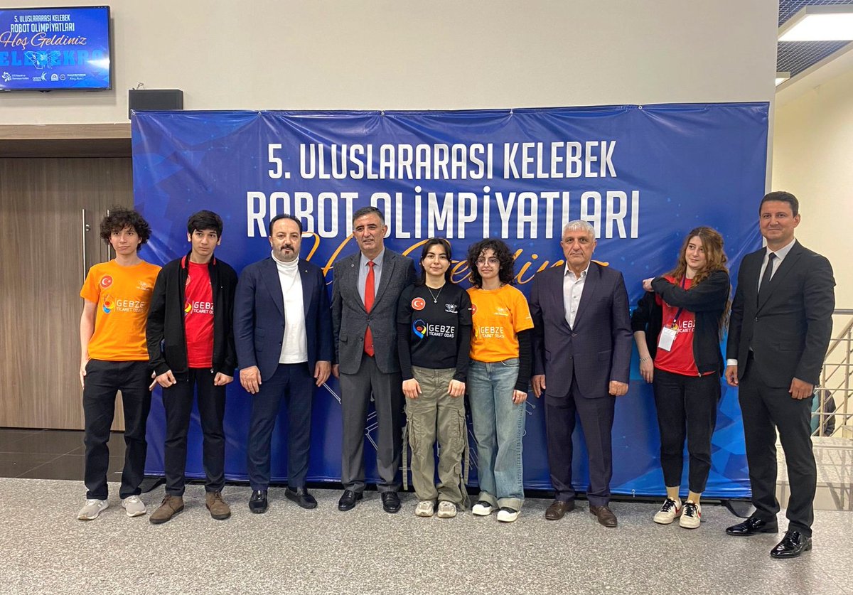 Gebze Teknik Üniversitemizin düzenlediği 5. Uluslararası Kelebek Robot Olimpiyatları programına, Yönetim Kurulu Başkan Yardımcımız Mikdat Aydın ve Yönetim Kurulu Üyemiz Yücel Yılmazel katıldı.