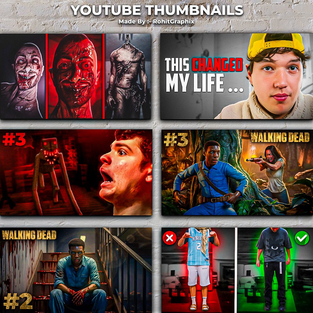 RohitGraphix's tweet image. YouTube Thumbnails 
Want Yours? Dm now

Like, Comment, Share
 Reshare appreciated

Made in Photoshop

Tags-:

#thumbnails #reelcover #reelthumbnail #reelspage #youtubethumbnail #thumbnail #gfx #graphicdesign #graphicdesigner #thumbnails #thumbnailsforedits #usa #usa #california