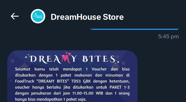 @dreamhouse825 thankyou kakk vouchernya, see u di GBK💙