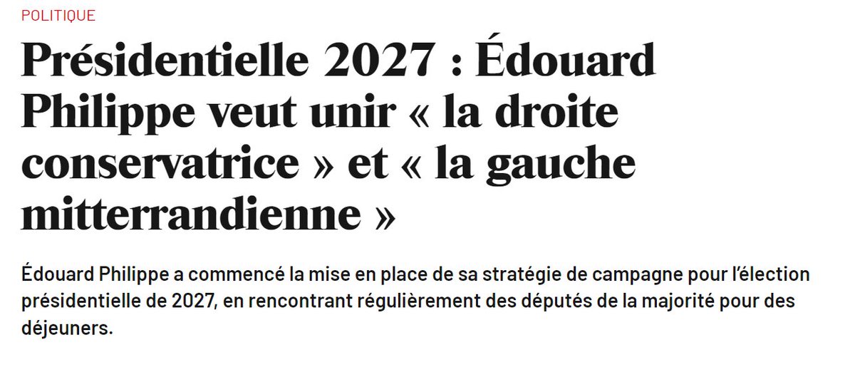 Récapitulons. La Macronie, c'est le 'social-libéralisme', c'est à dire l'alliance purement électoraliste entre deux philosophies antagonistes sous couvert de 'dépassement' Au sein de la Macronie, @EPhilippe_LH incarnait jusqu'à présent l'aile droite, c'est à dire le centre-droit…