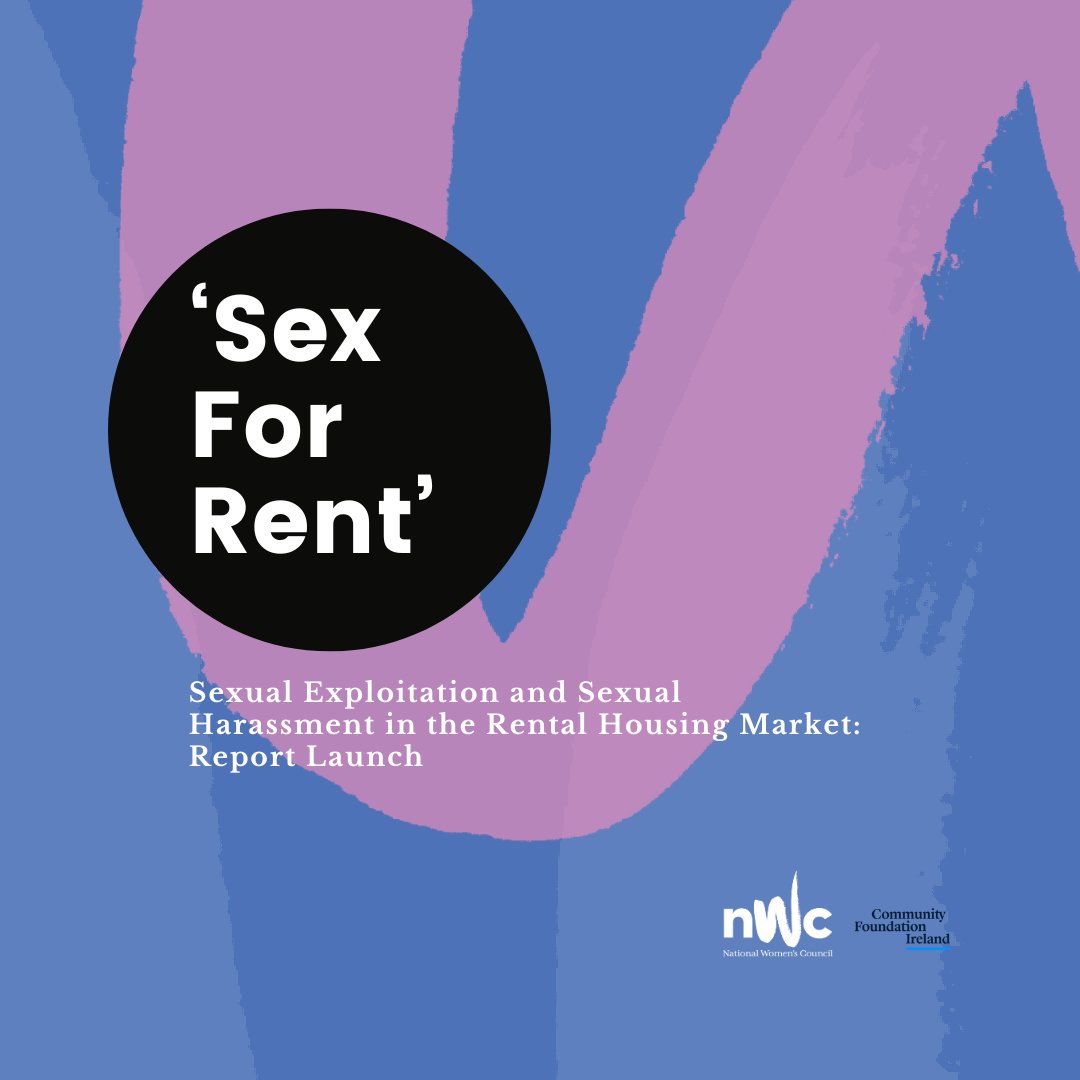 Join us for the release of our new report into Sex For Rent Exploitation 🕰️ Thurs 16 May, 10:30am 🌐 online 🖋️register: eventbrite.ie/e/webinar-rese… Speakers include Dr Stephanie O'Keeffe (CEO Cuan) & Denise Charlton @CommunityFound