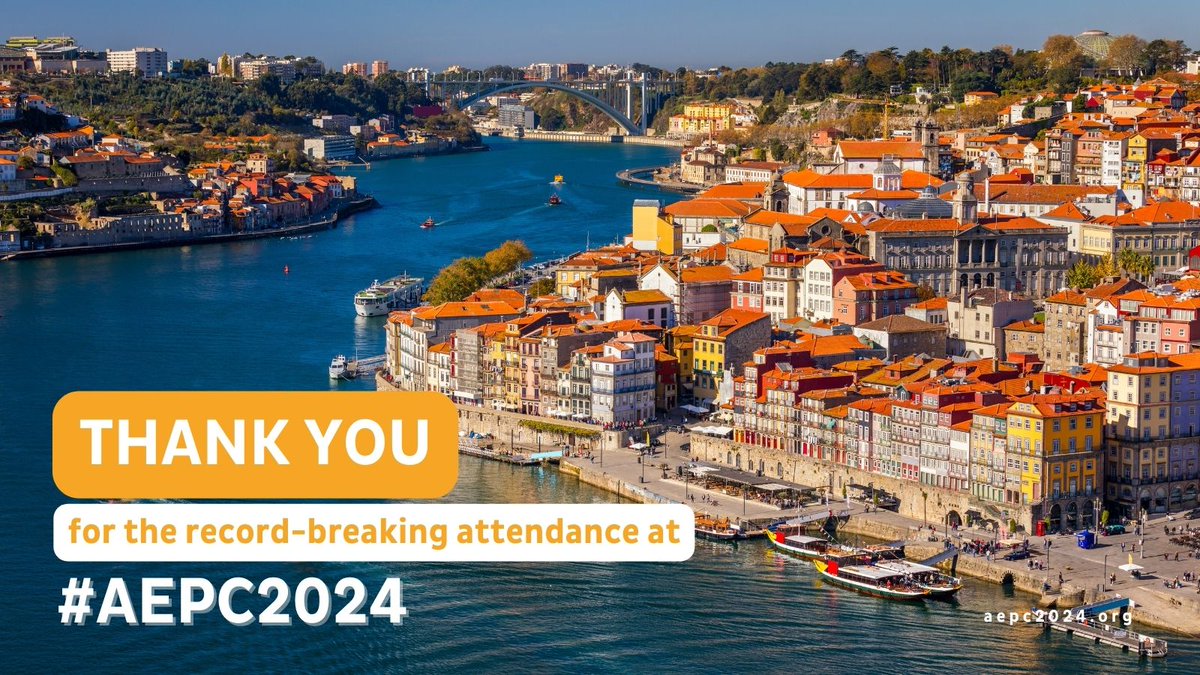 🎬 ...And that's a wrap!

Thank you to all our participants, speakers, chairs, WGs, council members, committees & sponsors for the record-breaking attendance at #AEPC2024 with more than 1600 attendees! 

We look forward to seeing you all again next year at #AEPC2025 in #Hamburg!