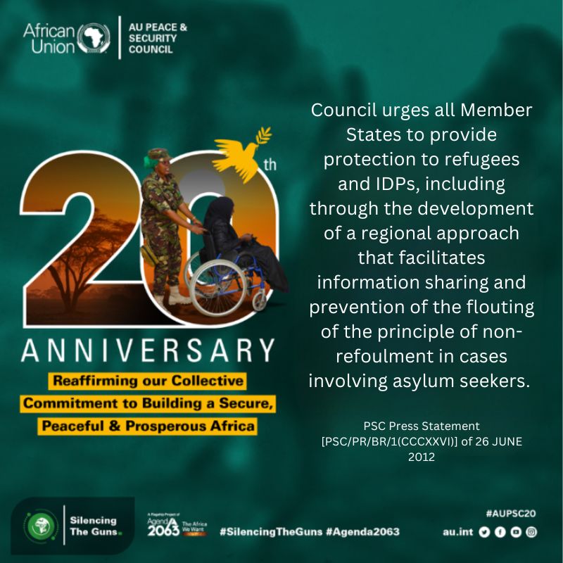 🎆Marking the 20th Anniversary of the African Union Peace and Security Council #AUPSC20