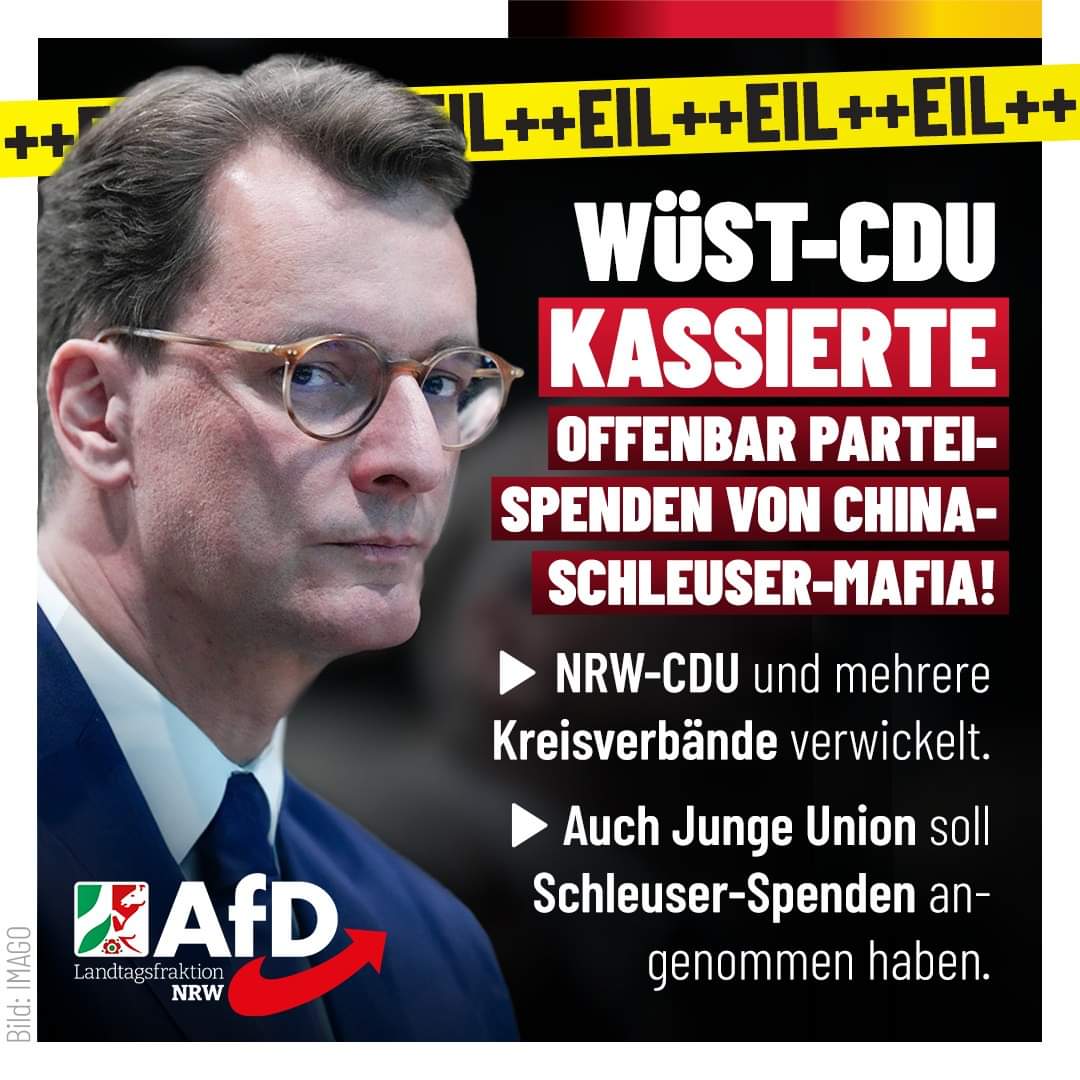 Hat die #Tagesschau schon berichtet, wie die demokratische #CDU Deutschland verkauft?
#Wüst
#NRW