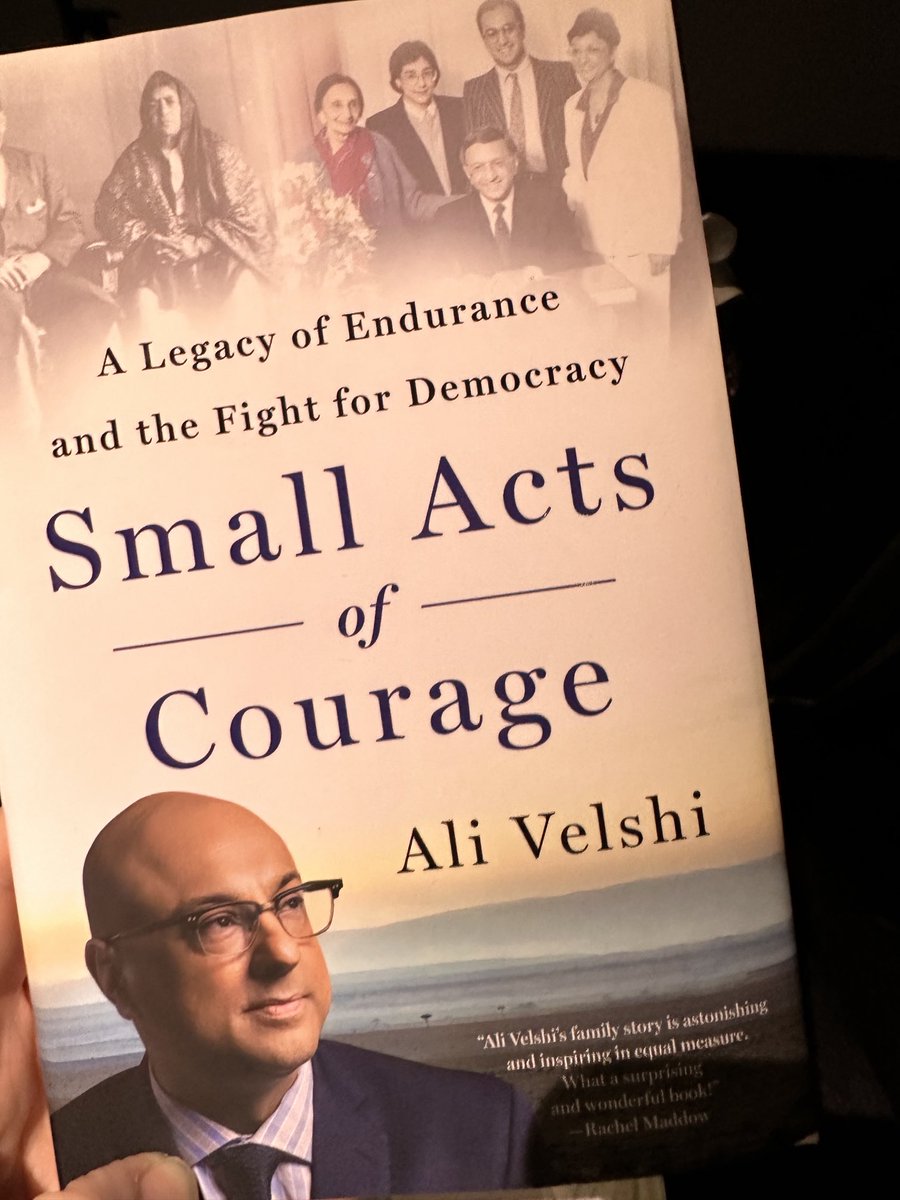 Reading my friend ⁦@AliVelshi⁩ beautiful book on the early train ride back to DC so I can go hang out with ⁦@TheWeekendMSNBC⁩ on set later this am ⁦@SymoneDSanders⁩ ⁦@AliciaMenendez⁩ ⁦@MichaelSteele⁩ I will be very caffeinated by the time I see you