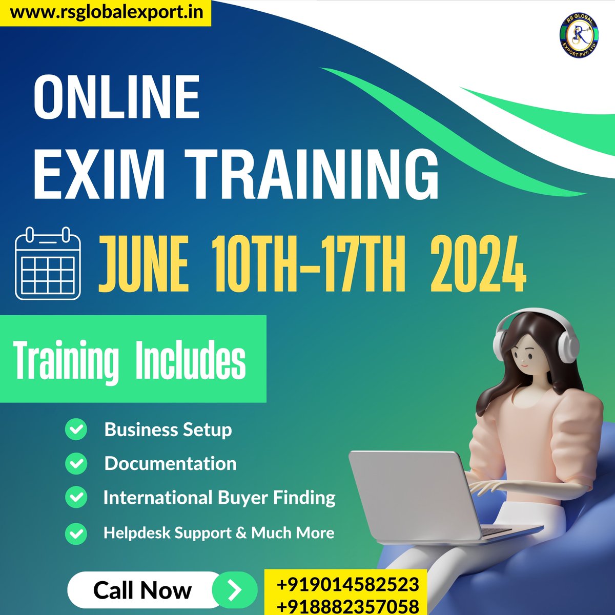🚀 Join us for an unparalleled opportunity in our dedicated online Exim practical training from June 10th-17th, 2024! 🌟 
.
.
.
.
.
.
.
.

💪 #EximTraining #GlobalTrade #CareerGrowth #OnlineLearning #EmpowerYourself #rsglobalexport #rajeevsaini #trade #exim #importexportbusiness