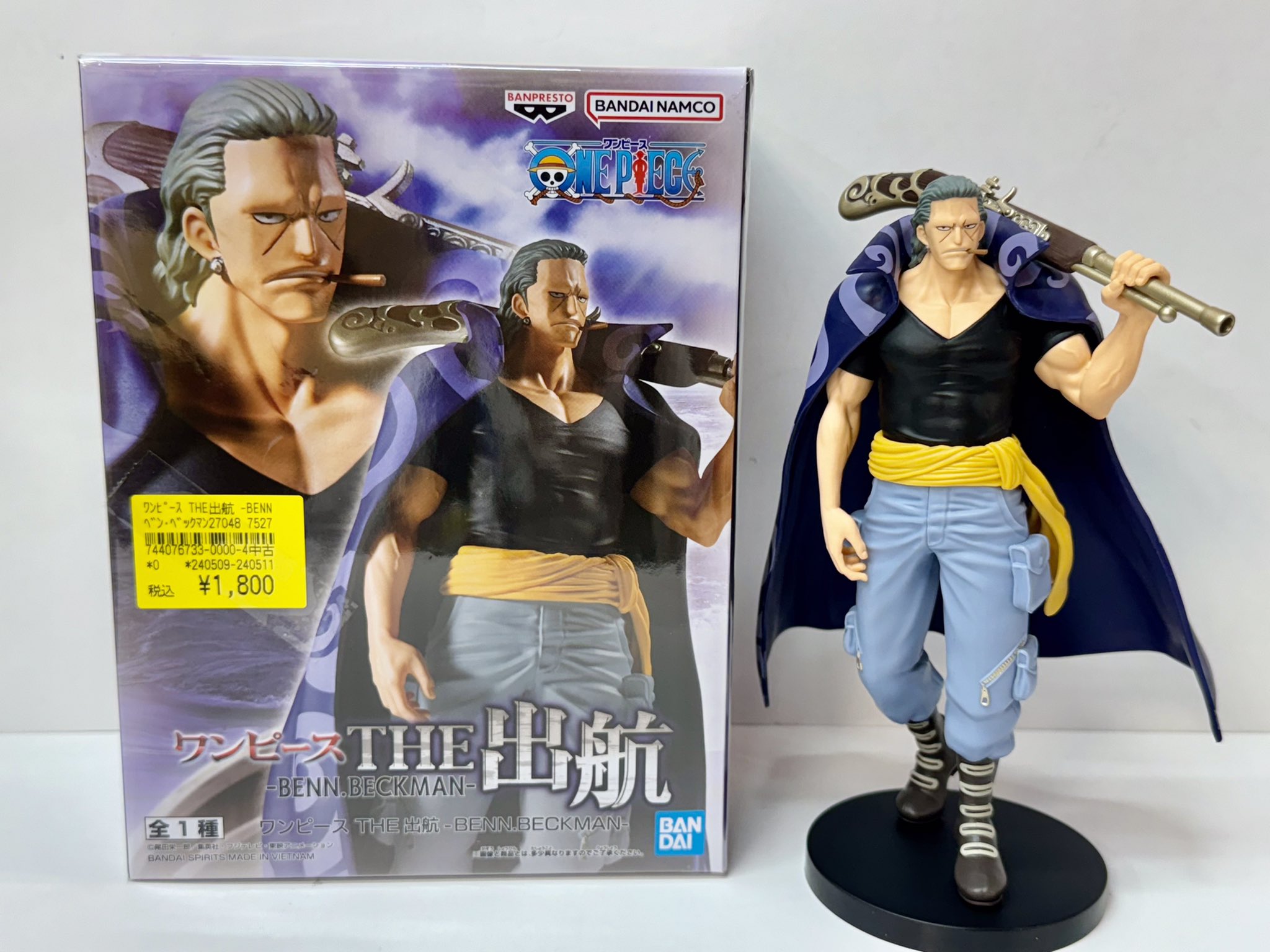 ONE PIECE ワンピース 暖まら フィギュア THE出航-BENN.BECKMAN