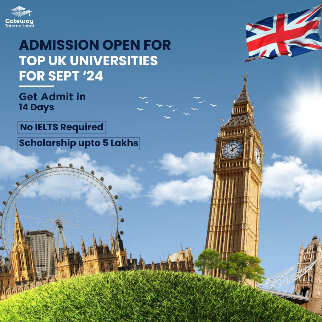 gatewaystudy1's tweet image. Alert! Alert!  
Admission open for UK Universities
For Sept 24
No IELTS Required
Visit US: bit.ly/3C812D3

#UK #ukuniversities #admission #noielts #scholarships #studyabroad #study #education #studyinuk
