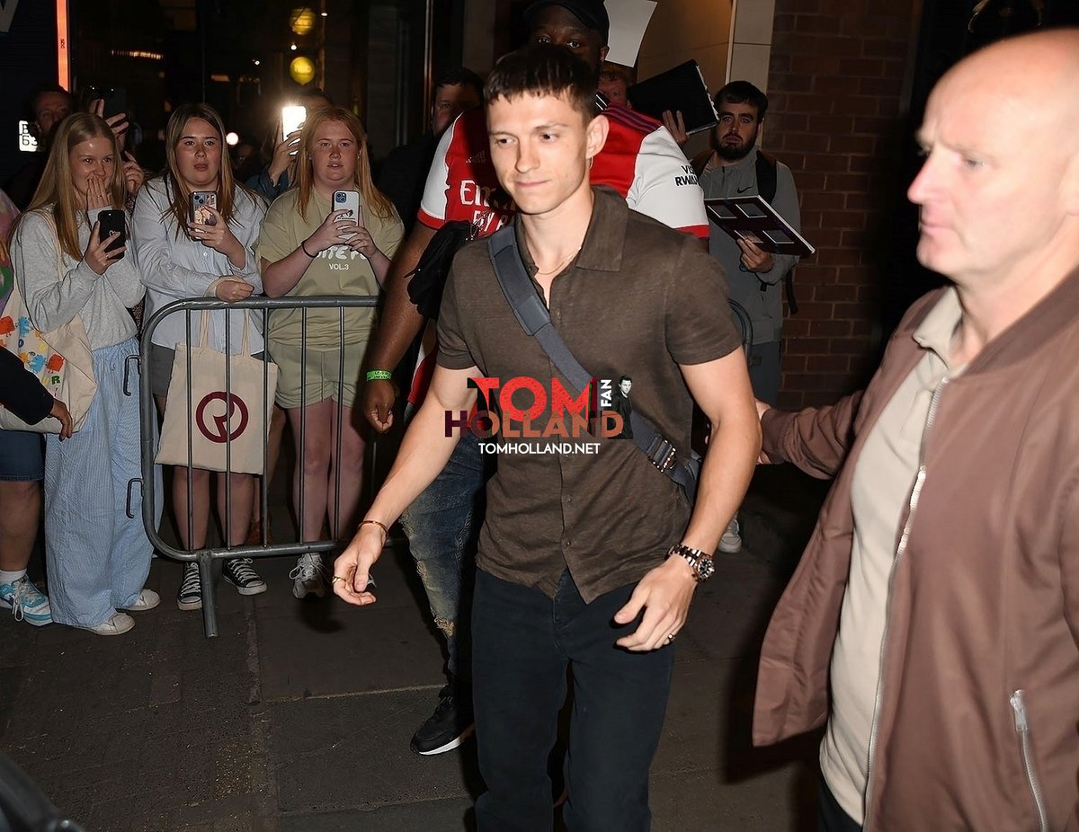 📸 Tom Holland leaving the Duke of York's Theatre in London on May 10.
