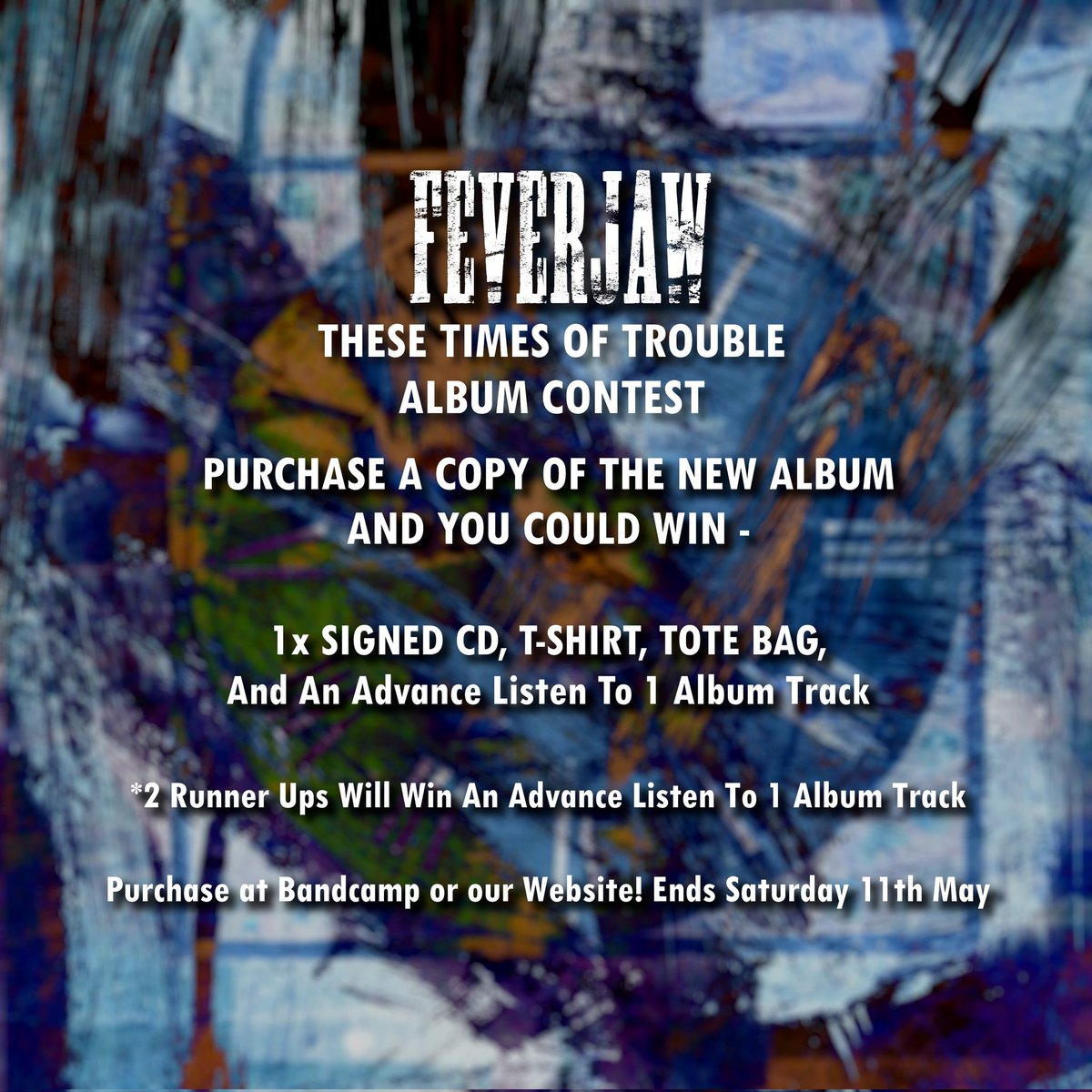 Album contest ends midnight tonight! Pre Order for a chance to win 🙌 Apologies for the tags, if you've ever supported or shown interest we've tagged. Please untag if not of interest it's fine 👍 feverjaw.bandcamp.com/album/these-ti… feverjaw.com/store Any shares appreciated 👌