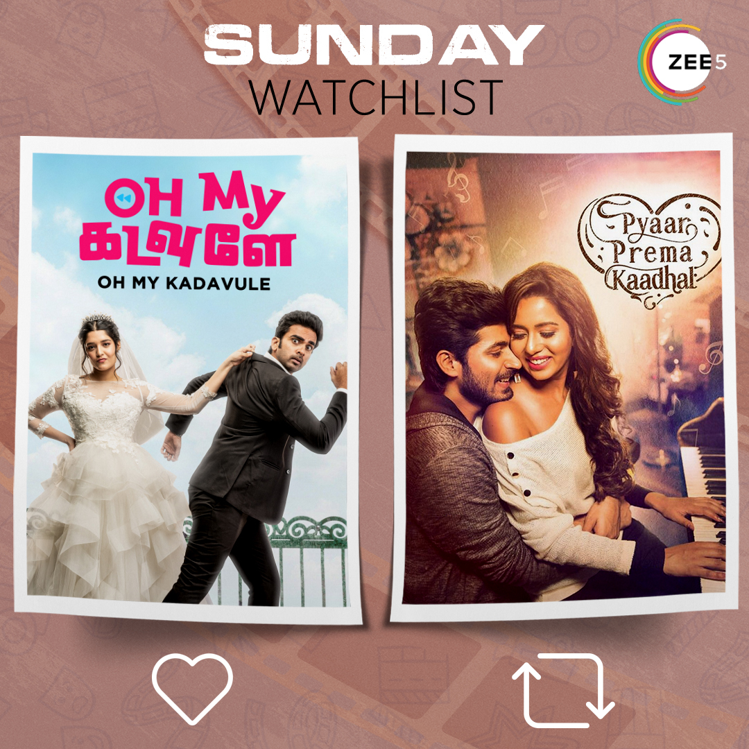 This weekend 📽️ with loved one! 💕

Watch your favourite movies and shows anywhere anytime only on ZEE5🍿

#OhMyKadavule #PyarPremaKadhal #ZEE5Tamil #ZEE5 #WatchOnZEE5 #AshokSelvan #HarishKalyan