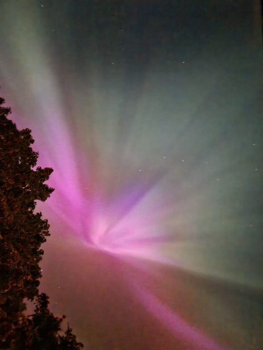 My kids last night- ‘ mum, dad there is a storm tonight and you can see #NorthernLights ‘
Me and my husband (he is being implicated too here) ‘stop believing everything you see on line, it’s utter rubbish’ 
Just received this picture from a local friend…….😬