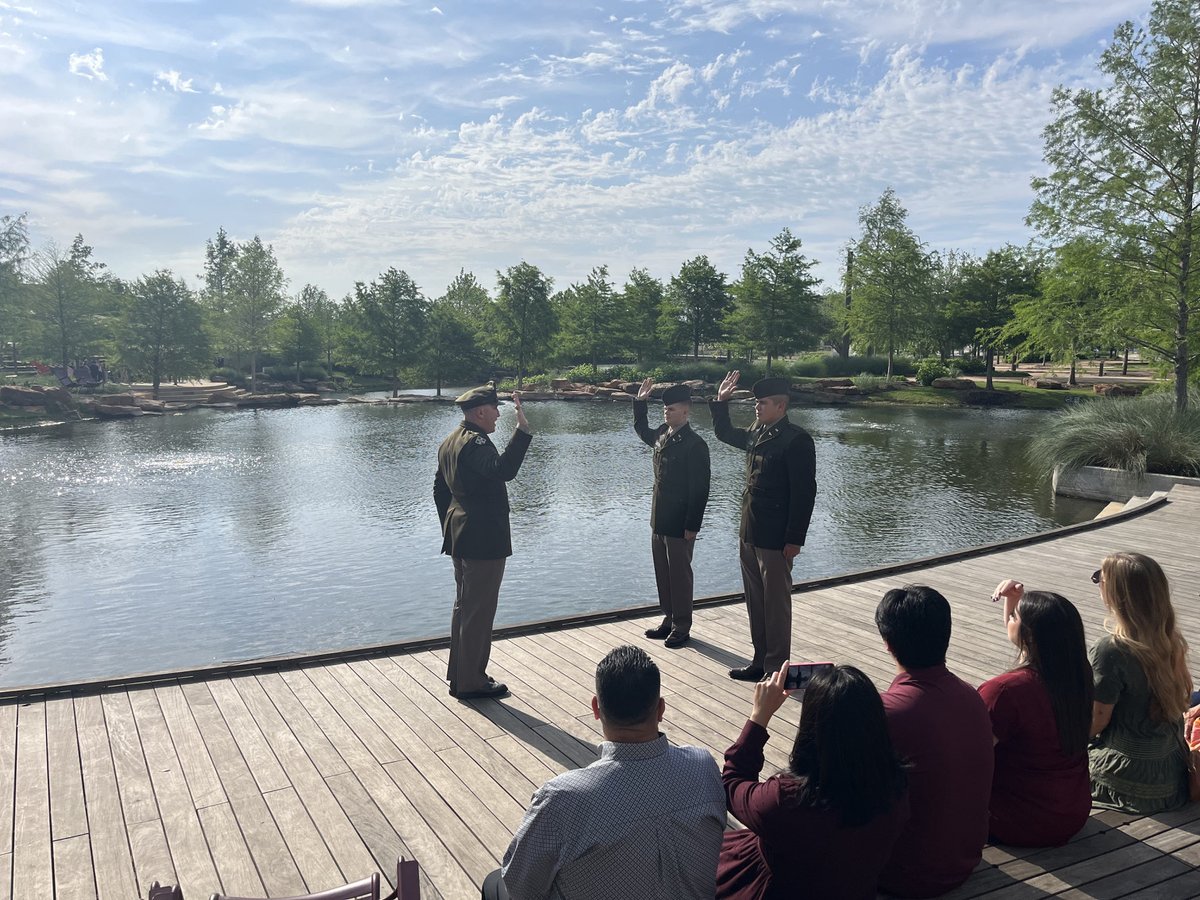 They grow up so fast ☺️ Texas A&M had 65 (!) cadets commission into 2LTs yesterday. Needless to say we'll be breaking this in two parts so all our Spartans get a chance in the spotlight. We can't wait to see where their #SpartanJourney takes them. #ArmyROTC #commissioning