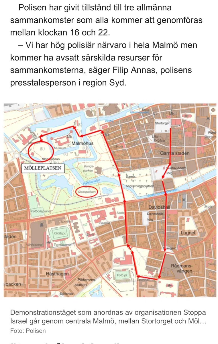 @dmf500 You see the KFC in the clip? It is the only one in central Malmö and is by the city’s main square. The protests on Thursday were approved between 4 PM and 10 PM and walked from Stortorget to Mölleplatsen. At that time she was at the arena. 

aftonbladet.se/nyheter/a/730K…