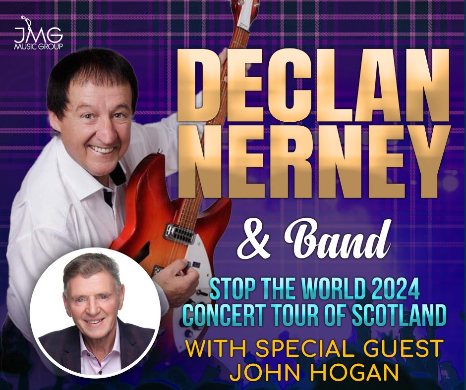 On Tour this May 🎵 Declan Nerney In Concert - with special guest John Hogan 📅 Fri 17 May 2024 🎟️ bit.ly/3Q4INp4 Join Declan and his super live band with special guest John Hogan #irishmusic #music #ayrgaiety #whatsonayrshire