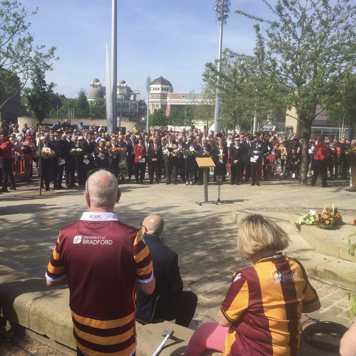 LIVE ON-AIR NOW The annual Bradford City Fire Memorial Service with June Russell and John Brennan Live on 106.6FM and online via bcbradio.co.uk/player