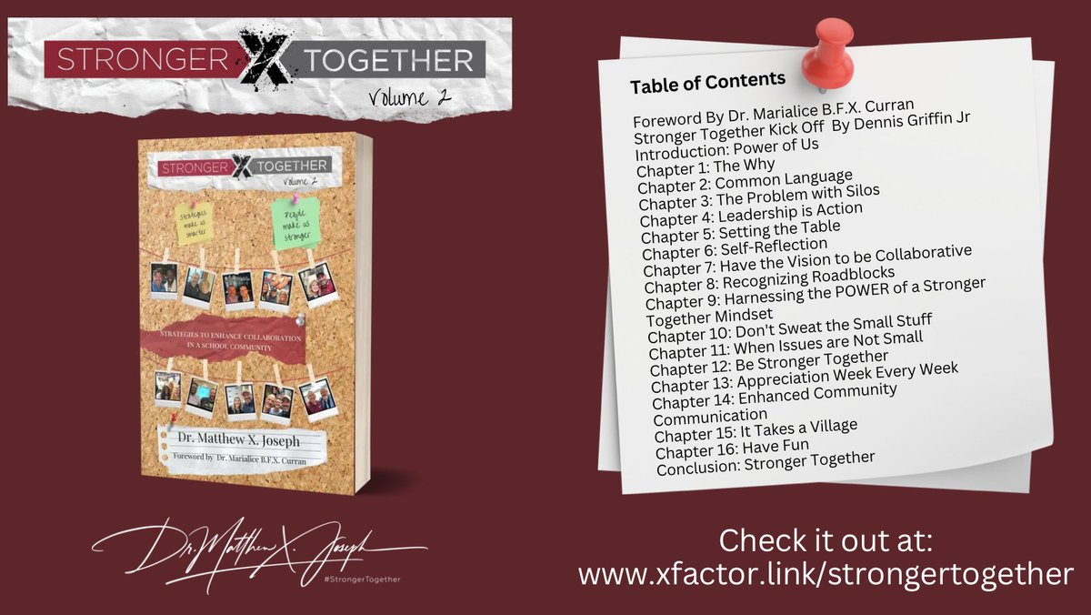 In a #StrongerTogether community we celebrate attempts and lift each other up! Check it out at: xfactor.link/strongertogeth… Foreword by @mbfxc Contributors: @D4Griffin3 @ChristineBemis2 @AlefiyaEdu @donna_mccance @GAB__on