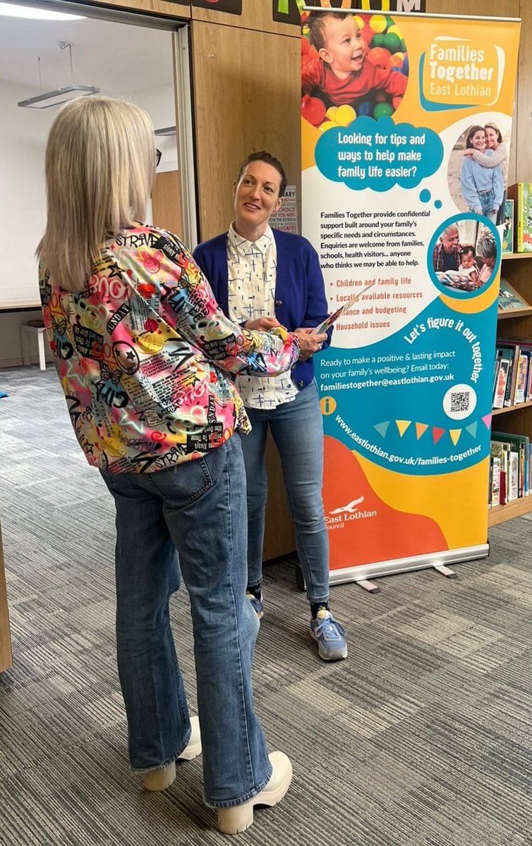 Our Families Together East Lothian team will be at Musselburgh Library for the Book Bug session on Thurs 16 May 10.30-11.30am. Join in with your wee one(s) and find out more about family support in your area. More on Families Together East Lothian: orlo.uk/bsIxD