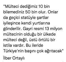 Ve hoca haklı çıktı... Suriyeli ,Iraklı,Afgan,Arap kim varsa #Ülkemdesığınmacıistemiyorum