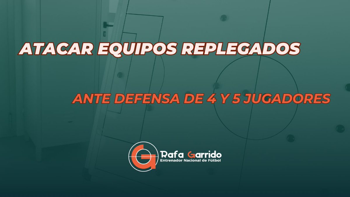 Cuando un equipo está replegado, en bloque bajo, con las líneas muy juntas, tenemos que hacer todo lo posible para abrirlo....¿Esto realmente es así? ¿Por qué? Vamos a ver como podemos atacar equipos replegados...🧵👇 [Información extraída de diversas ponencias de <a href="/abelmourelo/">Abel Mourelo López</a>]