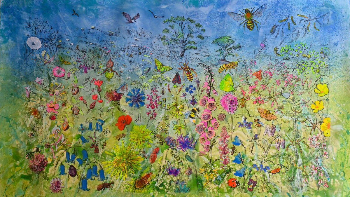 Artist and bee activist @alexhirtzel will be showing a large recreation of her augmented reality artwork, ‘In Paradisum’, on the #beesfordevelopment stand at this year's #chelseaflowershow.

#savethebees #bees #art #rhschelseaflowershow #beesofinstagram