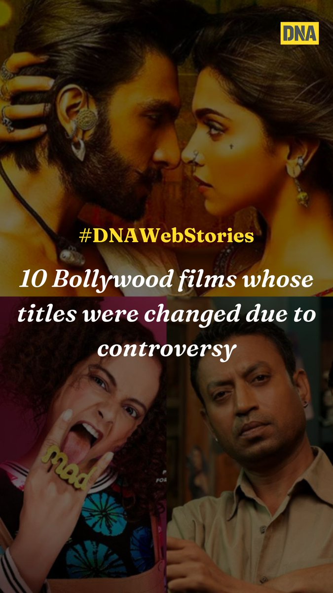 #DNAWebStories | 10 #Bollywood films whose titles were changed due to controversy Take a look: dnaindia.com/web-stories/en…