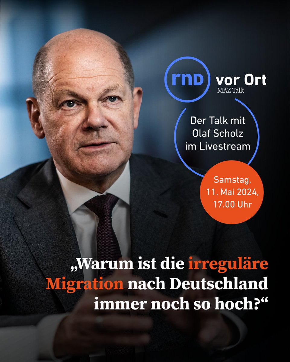 Die irreguläre #Migration ist eine Herausforderung, der sich die Bundesregierung schon seit Langem stellt. Wir fragen heute Abend um 17.00 Uhr Bundeskanzler #Scholz, was seine Strategien dagegen sind. ➡️ youtube.com/watch?v=tL7XRh…