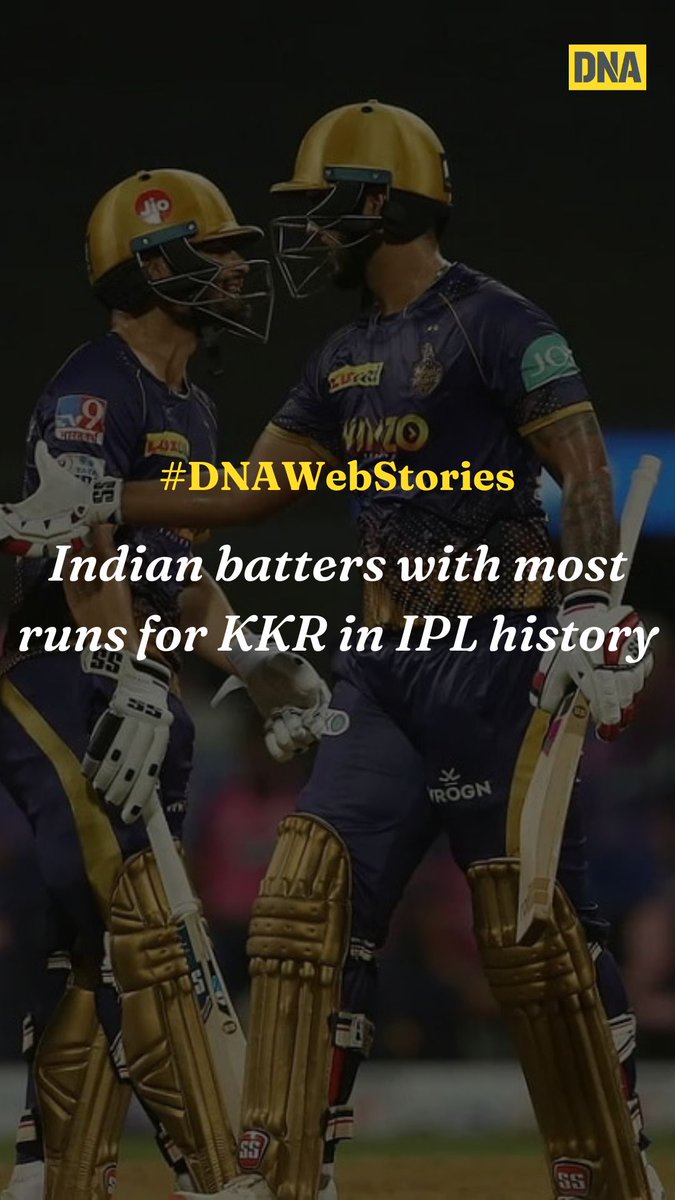 #DNAWebStories | Indian batters with most runs for #KKR in #IPL history Take a look: dnaindia.com/web-stories/sp…
