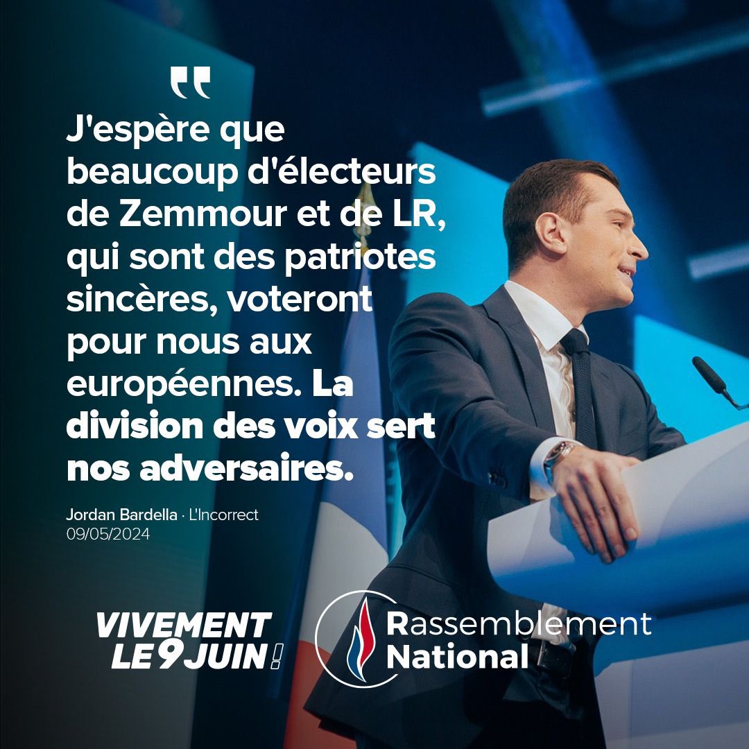 désolé grosse différence au niveau économie!!!  avec @lesRepublicains , @Nouv_Energie , le @RN_Officiel est pour l' état à outrance ,des augmentations d' impôts etc , et n'est pas loin de l' extrême gauche pour mettre plein de sous dans les caisses , et nous votons pour L'EUROPE