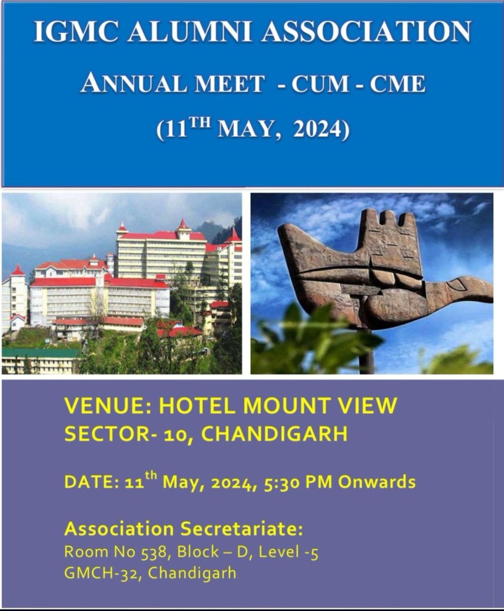 Not sure, how many IGMC, Shimla alumni are there on X/Twitter.. Looking forward to see old friends and colleagues. @drsuniltaneja @shivanirandev16 @RitambhraN @igmcshimla @IGMC_SHIMLA