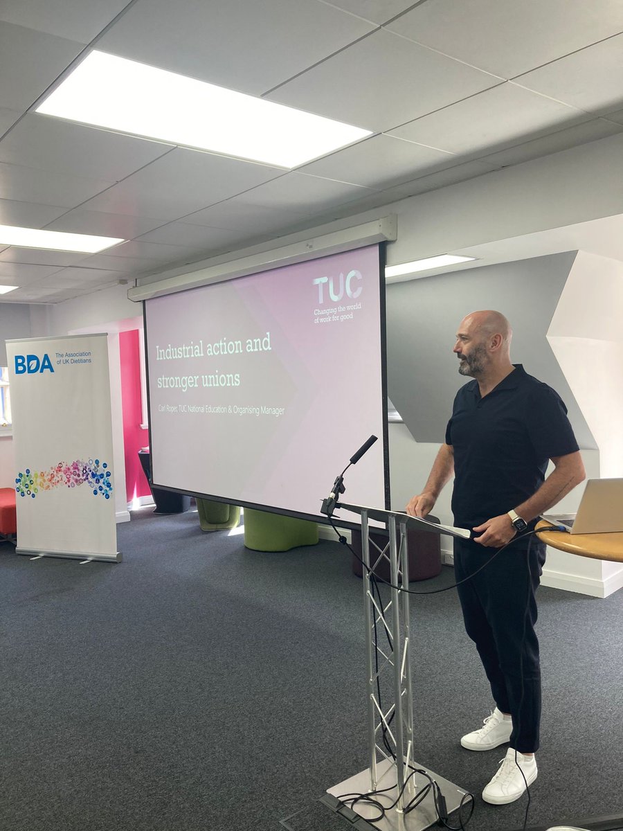 We're very excited to have Carl Roper, TUC National Education and Organising Manager, here today at the BDA TU Rep Conference 👌 #BDATradeUnion @RoperCarl @The_TUC