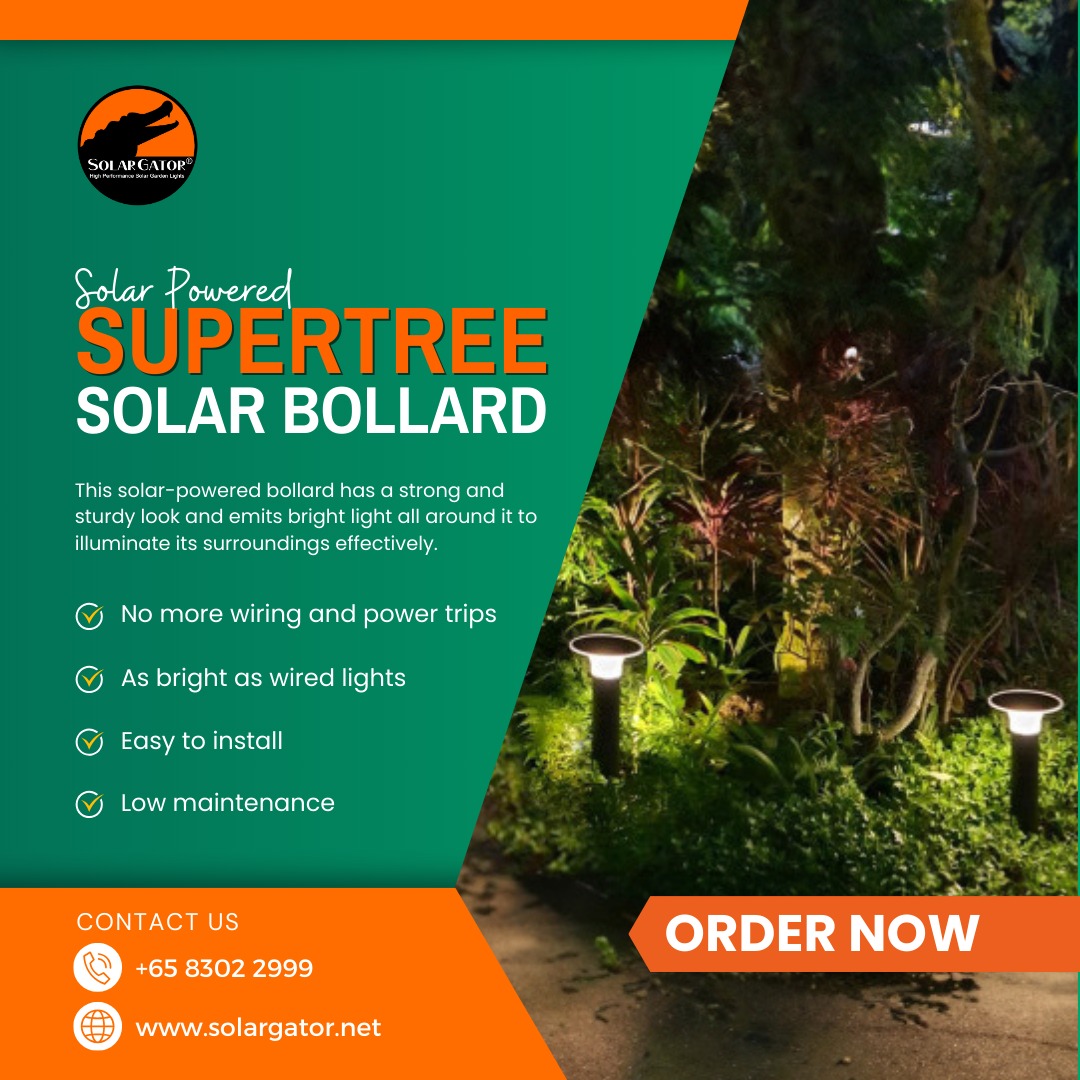 Elevate your outdoor lighting with our sustainable Supertree Bollard solar powered bollards! 🌳 Available in various heights to suit your style, our solar bollards are an eco-friendly choice that keeps shining bright, rain or shine. 💡☀️